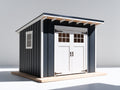 Gartenhäuser Holz Dunkelblau Weiß 260x220x230 cm - Doppeltür - Seitenfenster